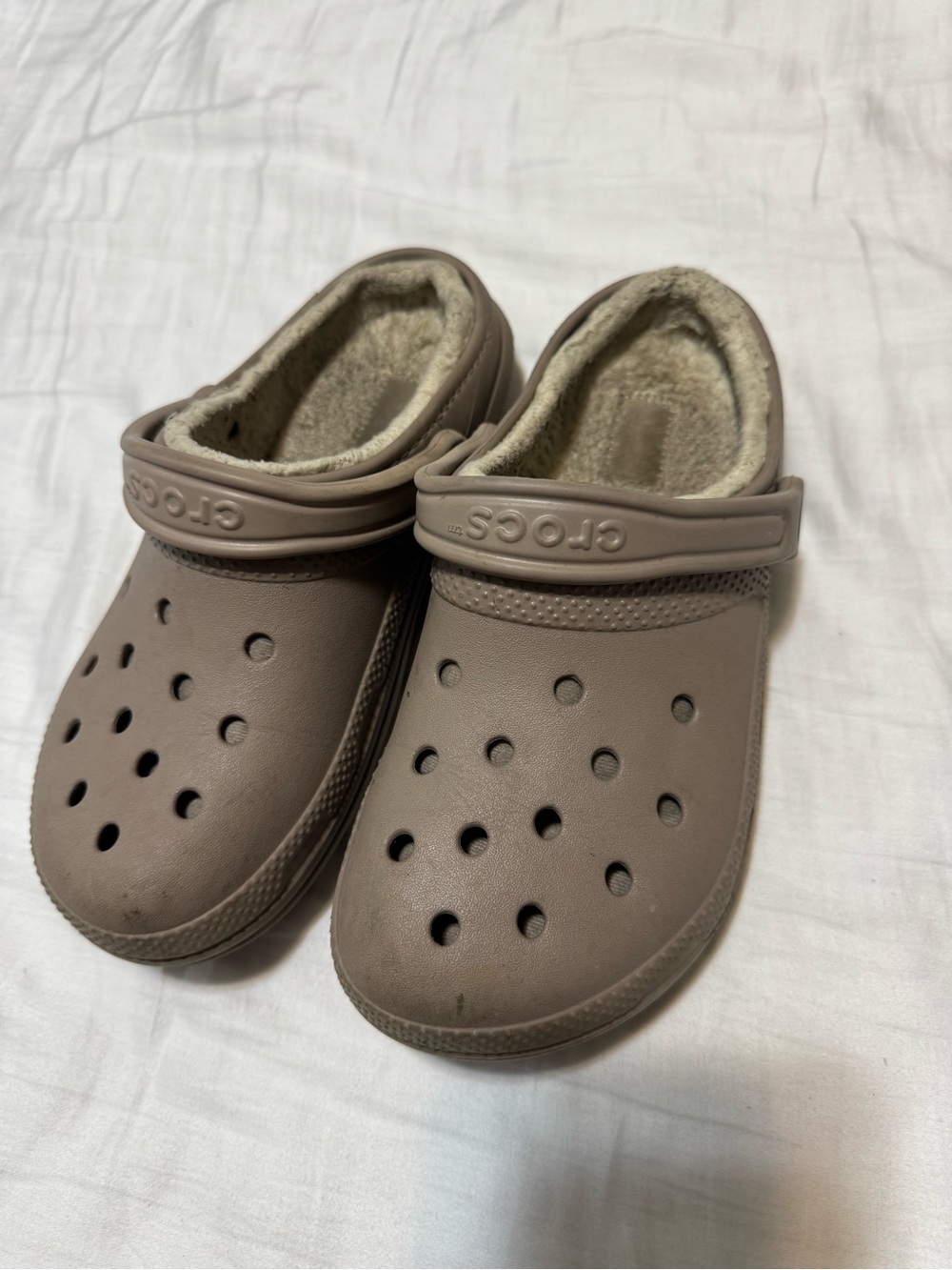 CROCS Lined Clog in Taupe